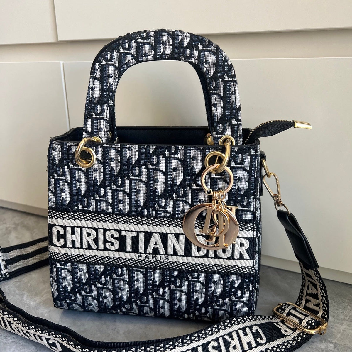Canvas Top Handle Shoulder Crossbody Bag