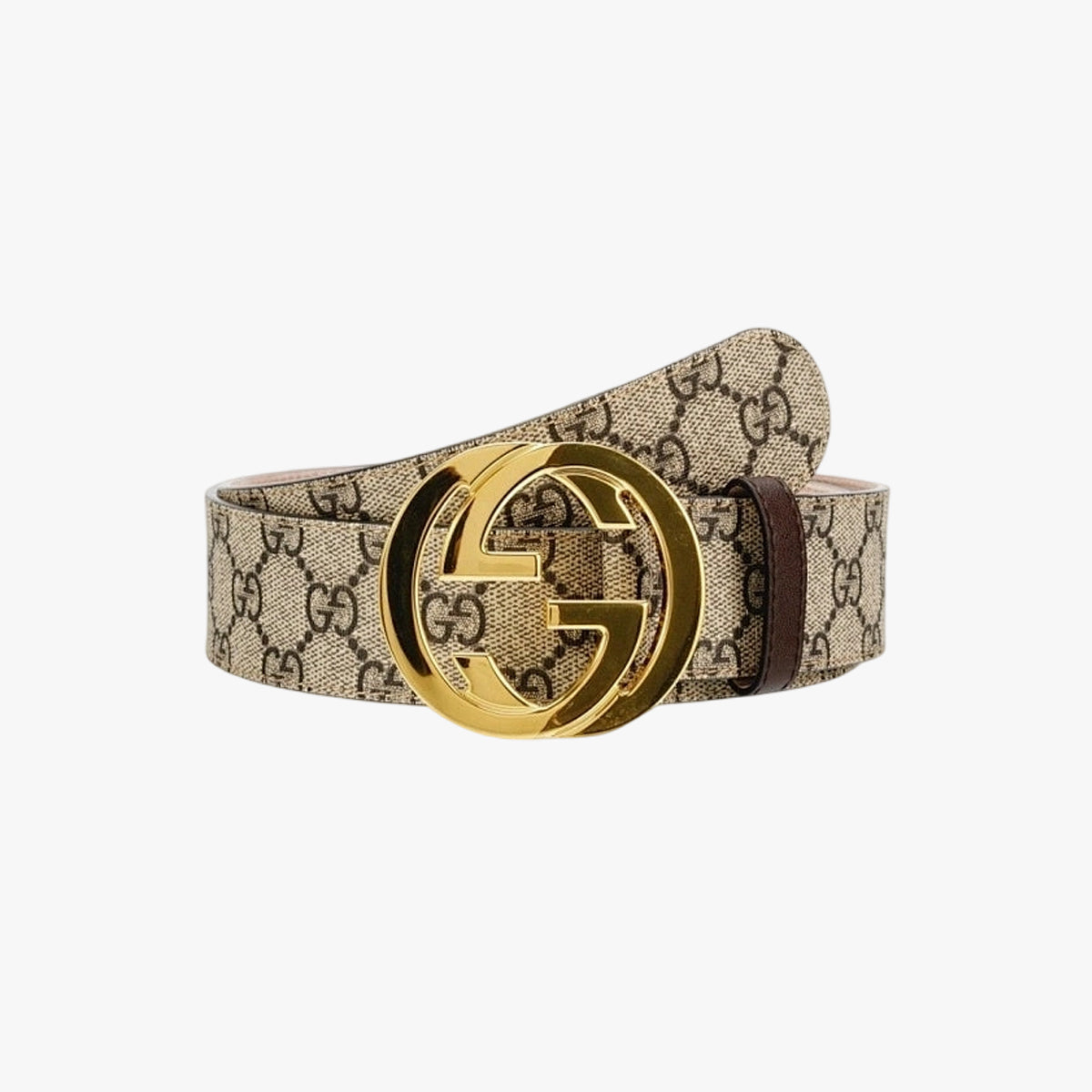 Gold Buckle Pattern Belt