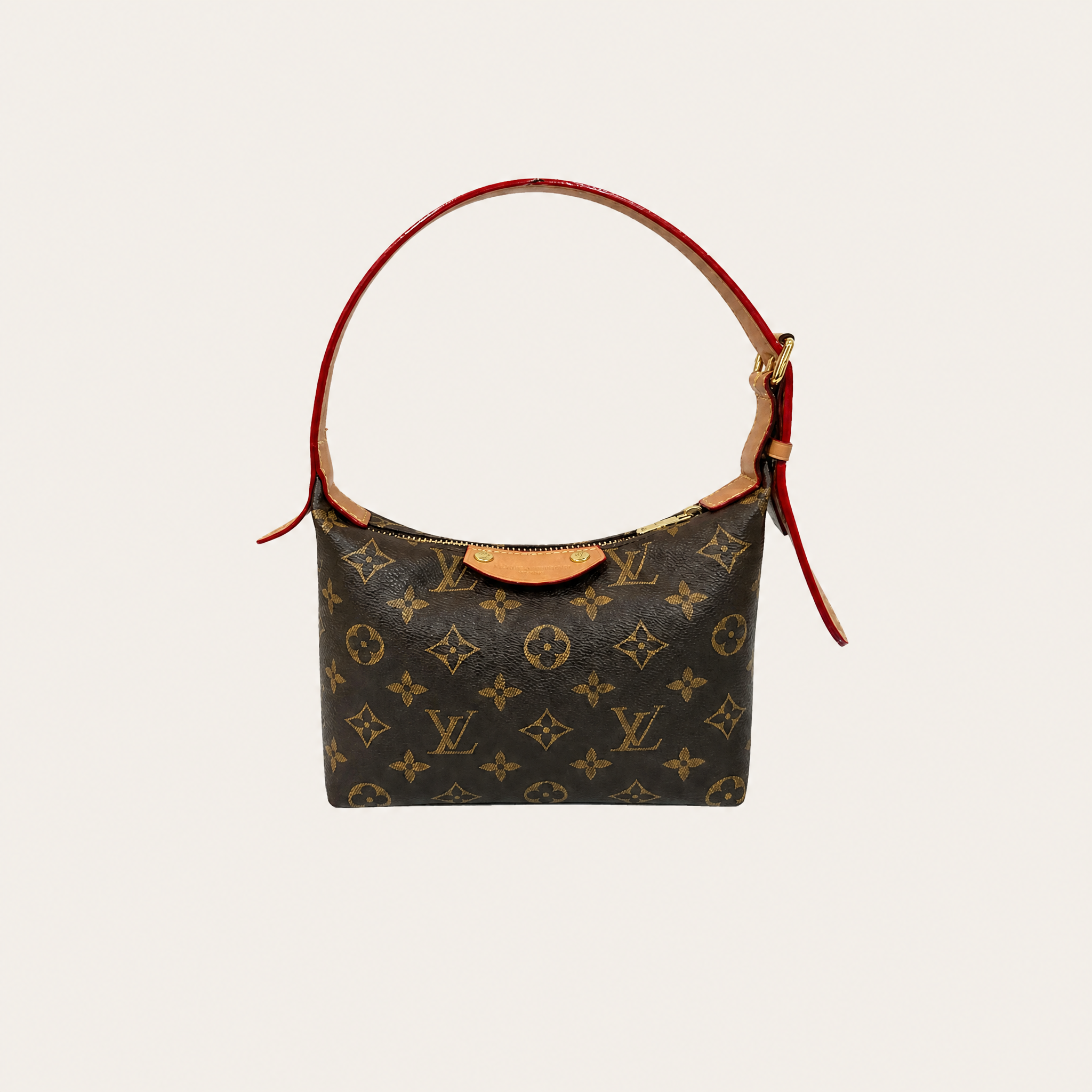 Monogram Leather Shoulder Bag