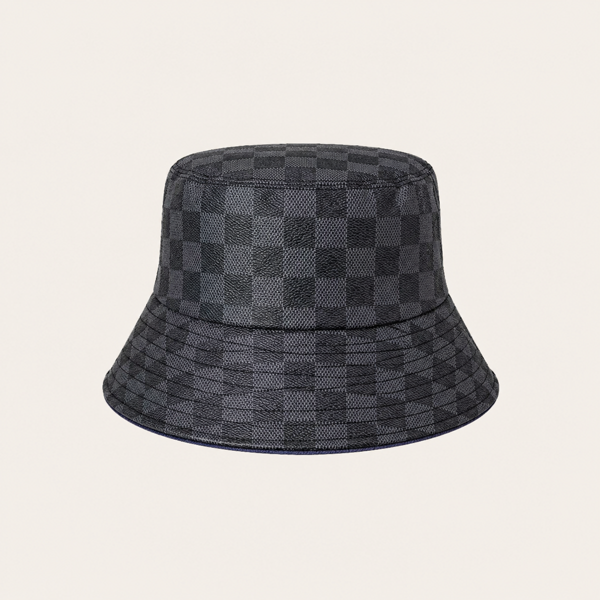 Black Damier Canvas Bucket Hat