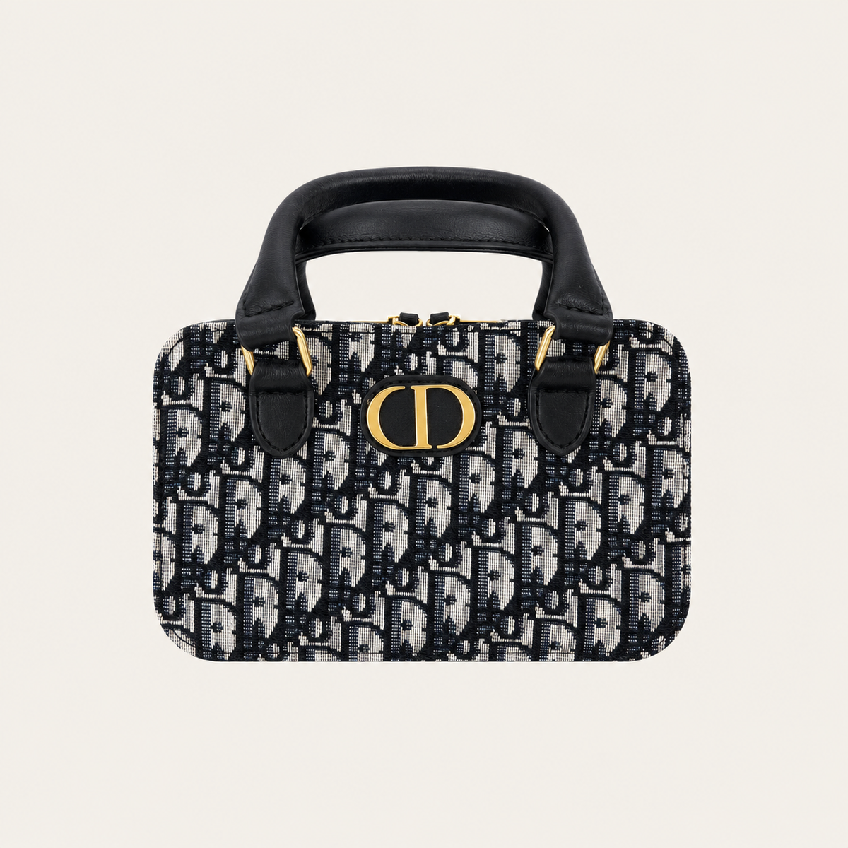 Black Canvas CD Shoulder Crossbody Bag