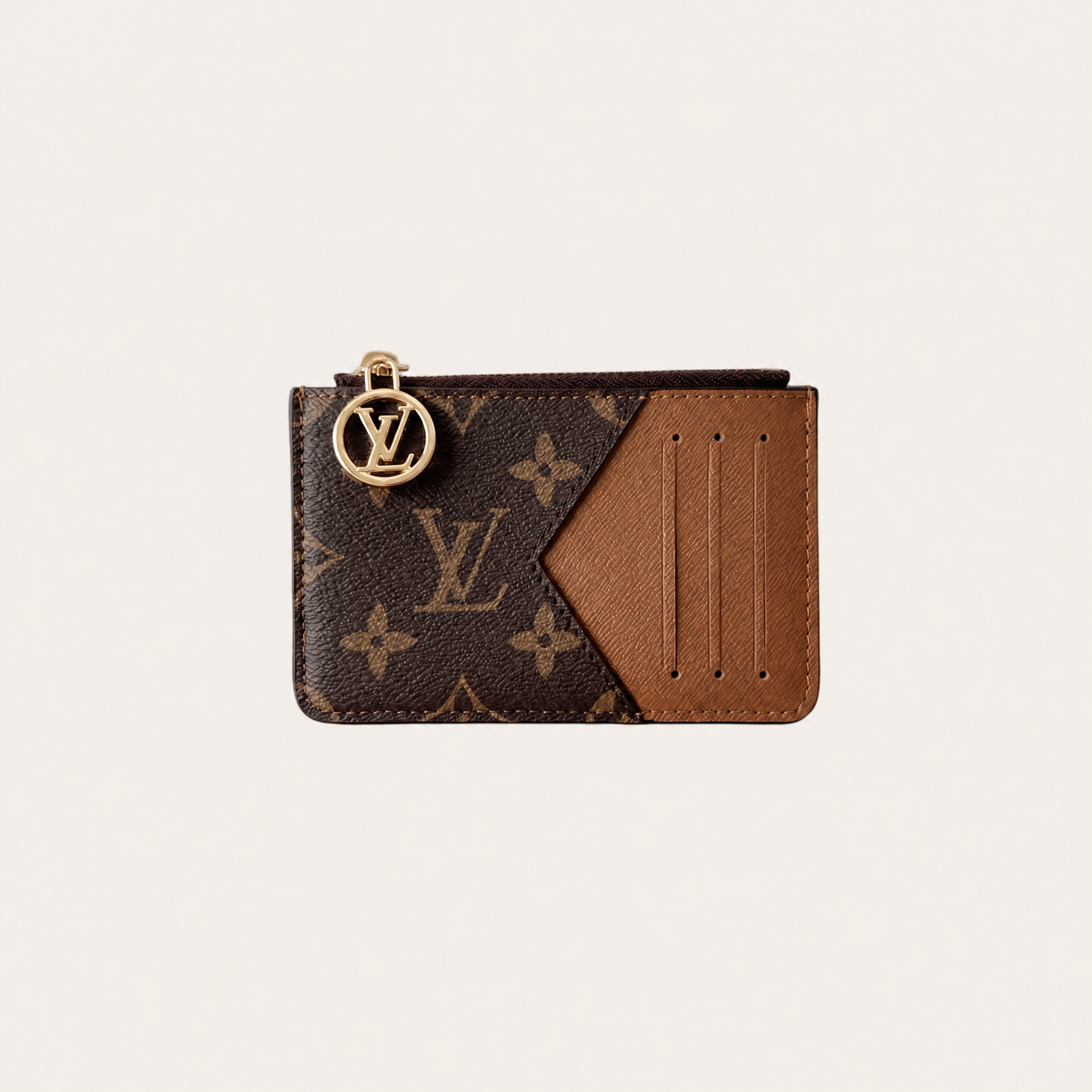 Monogram Leather Card Holder
