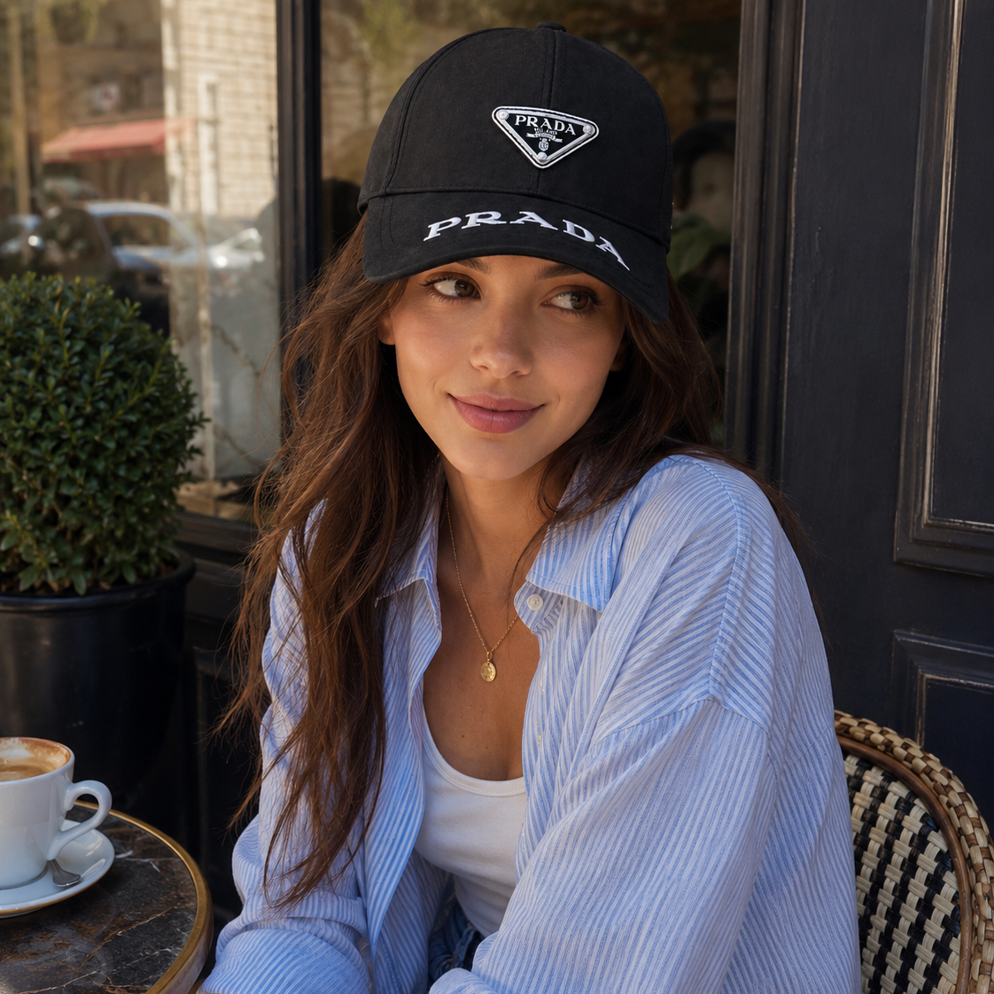 Black PR  Logo Baseball Hat