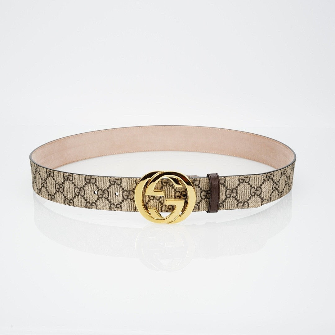 Gold Buckle Pattern Belt