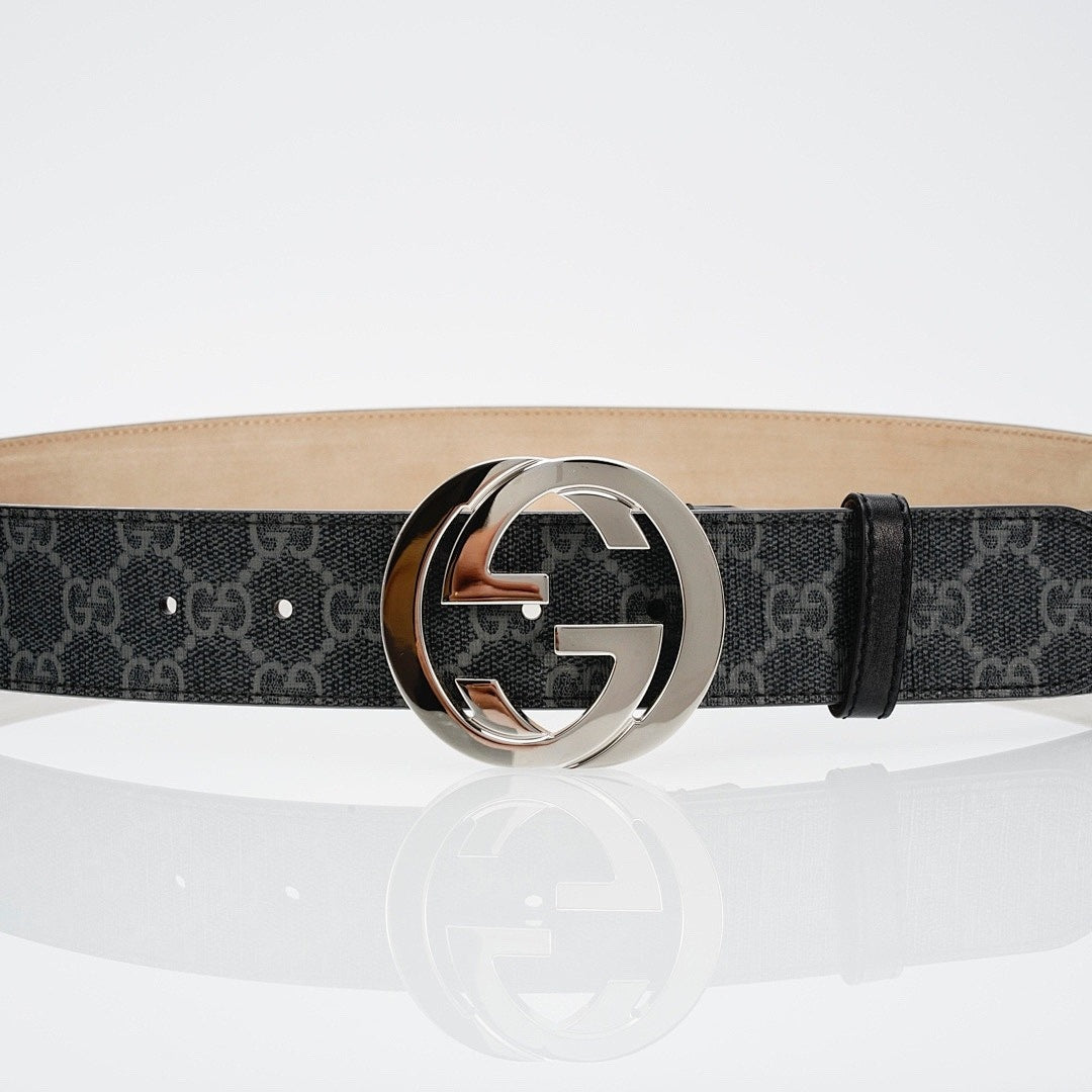 Charcoal Pattern Buckle Belt