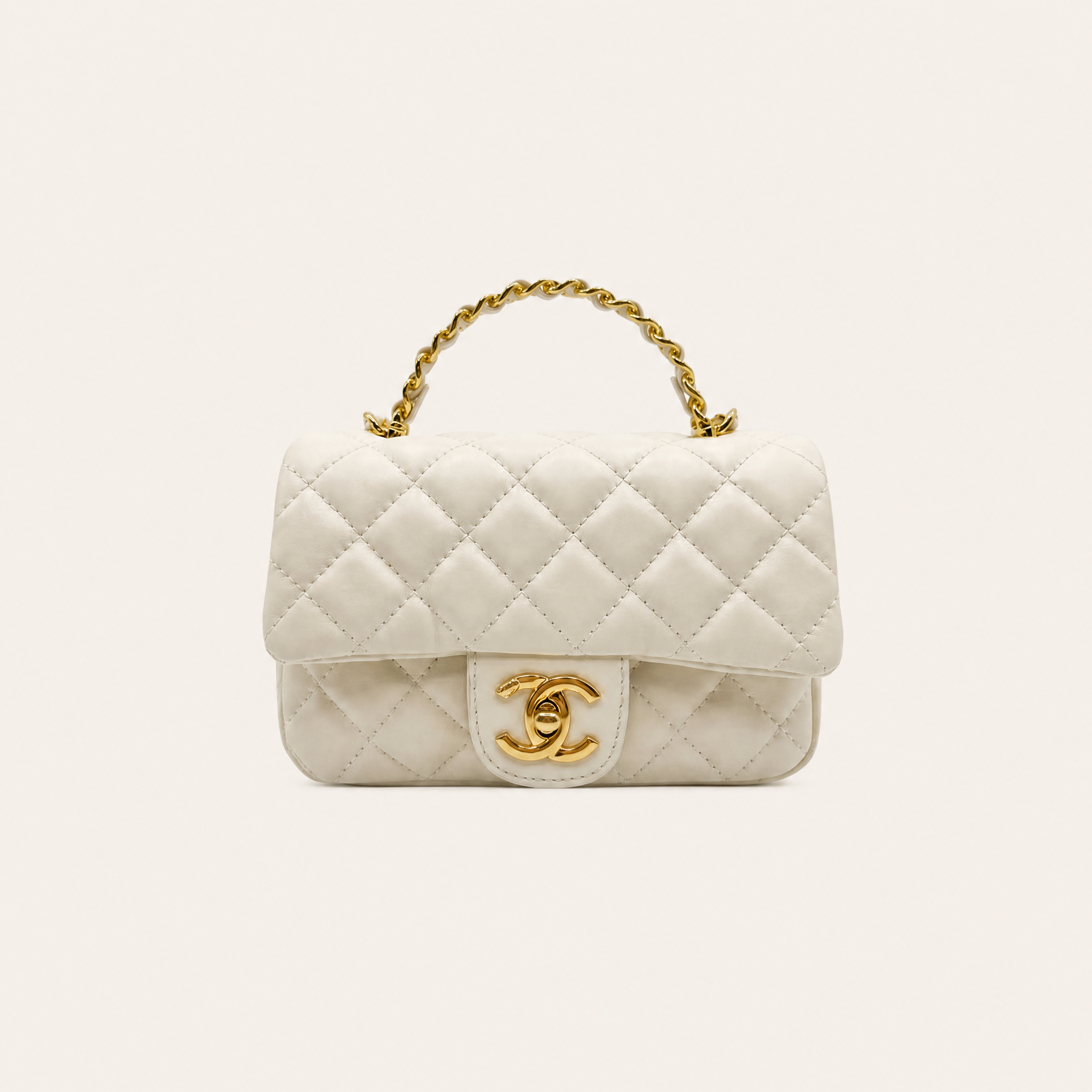 Premium White Flap Bag