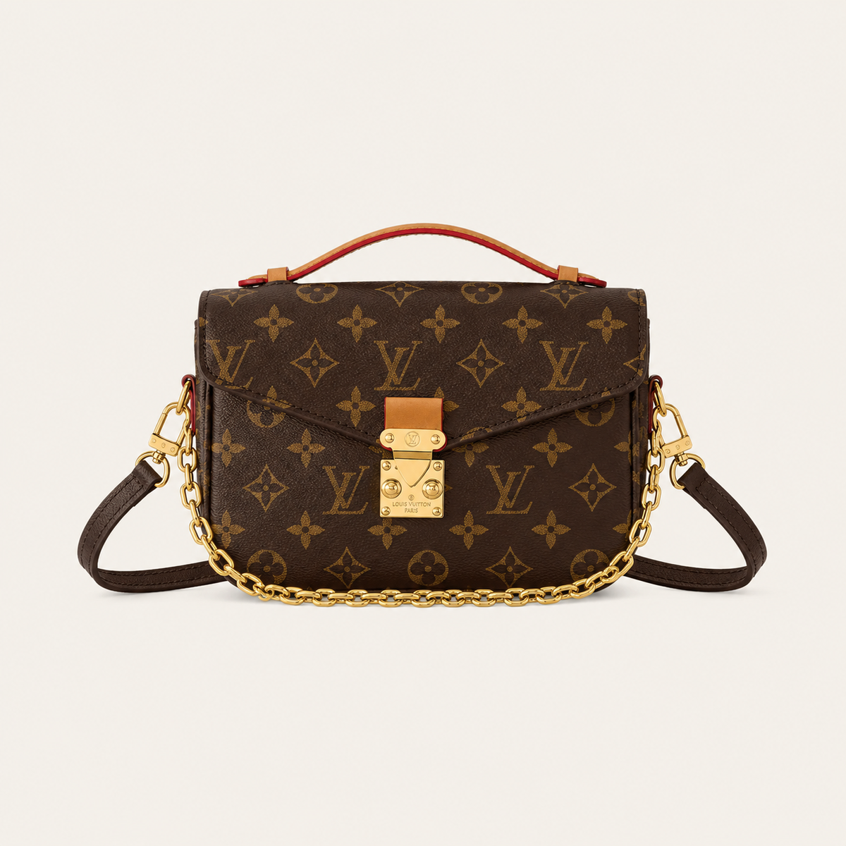 Vintage Leather Monogram  Bag