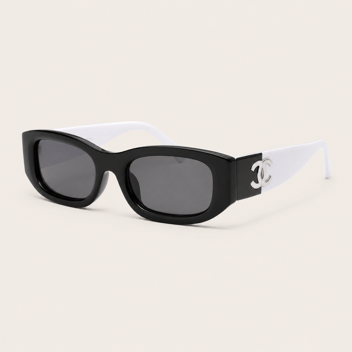 Vintage Style CC Black Sunglasses