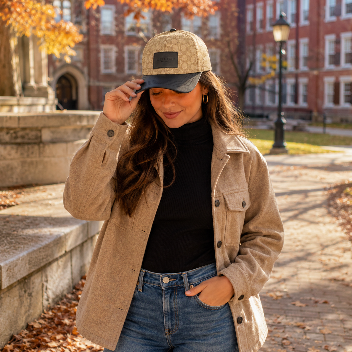 Brown Casual Baseball Cap