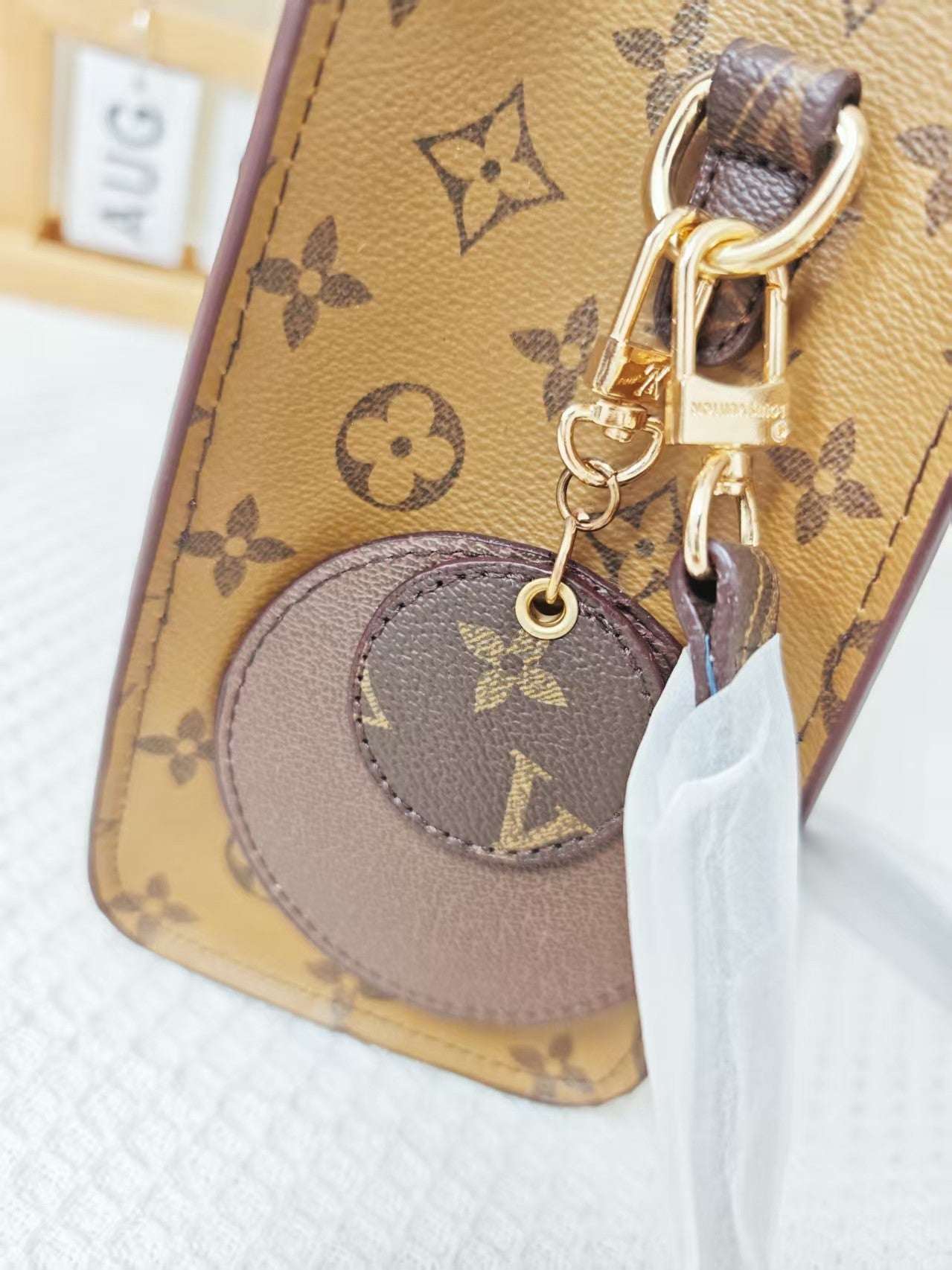 Vintage Monogram Leather Tote