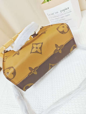 Vintage Monogram Leather Tote