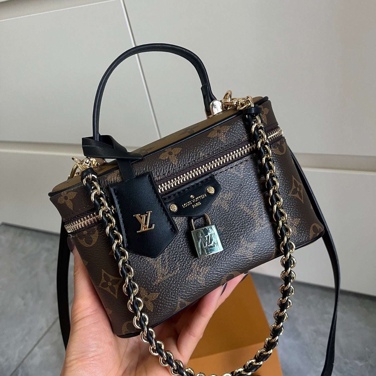 Classic Brown Box Handbag
