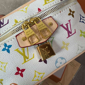 Colorful White Vanity Bag
