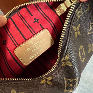 Monogram Leather Shoulder Bag