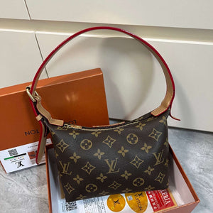 Monogram Leather Shoulder Bag