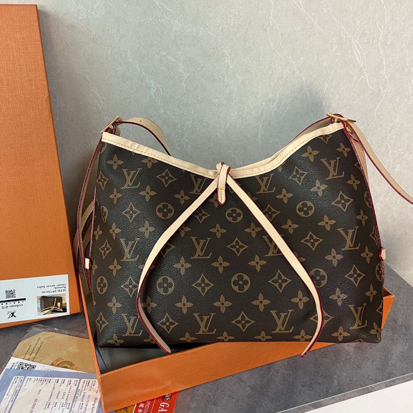Monogram Ribbon Shoulder Bag