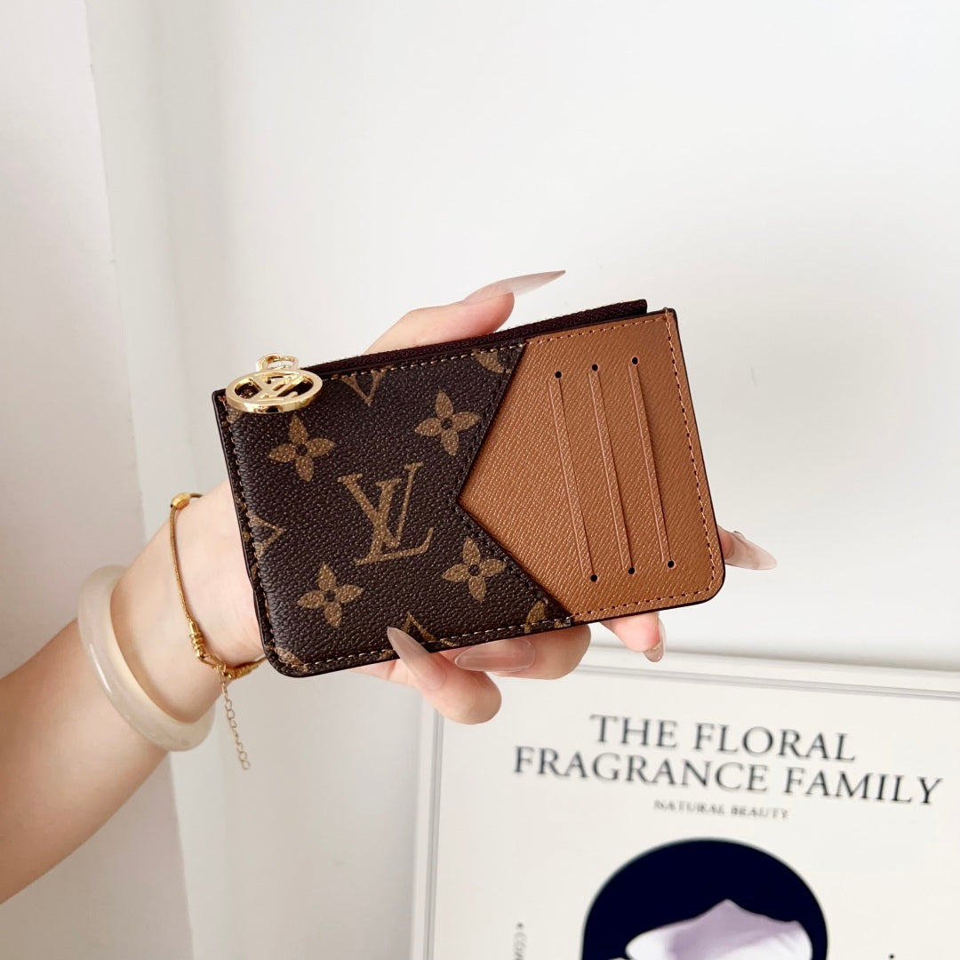 Monogram Leather Card Holder