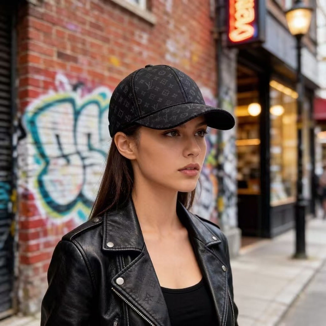 Dark Monogram Urban Casual Hat
