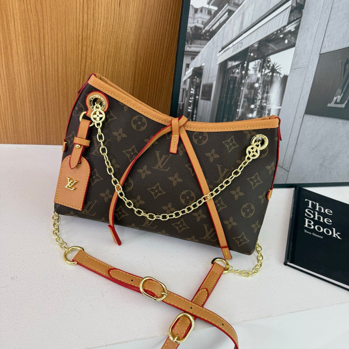 Brown Leather  Hobo Bag